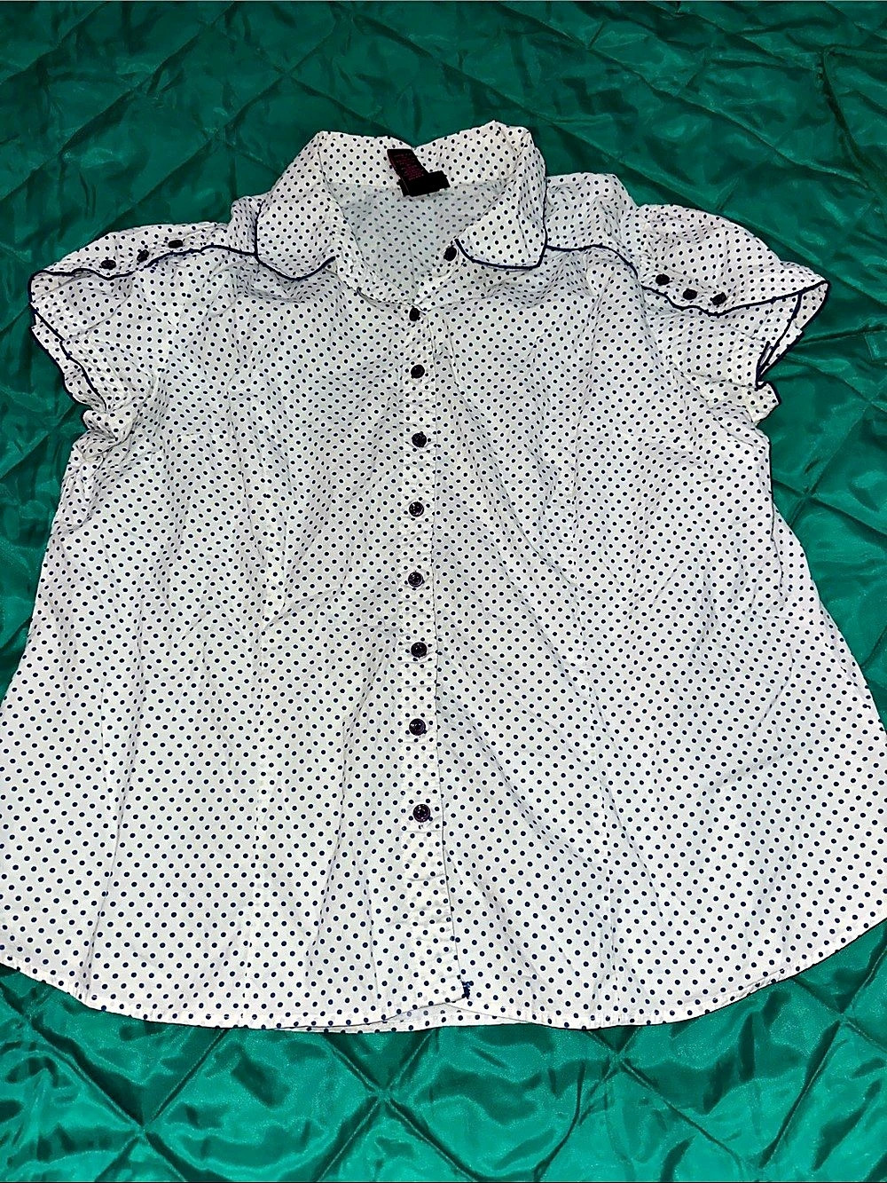 Torrid Polka Dot Blouse Size 2